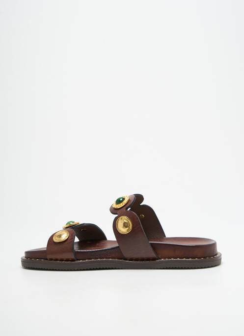 Mules/Sabots marron KOTRIS femme