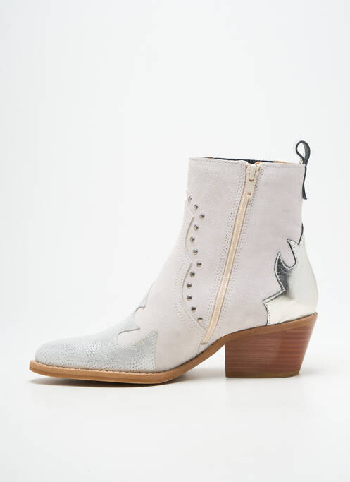 Bottines/boots bout pointu talon de 4 à 6cm argent CASTA femme