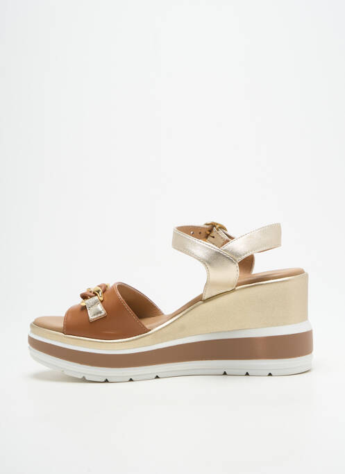 Sandales/Nu pieds or NERO GIARDINI femme