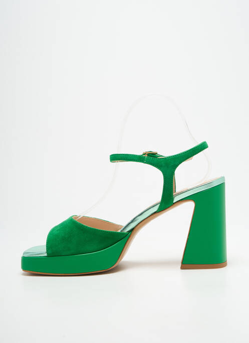 Sandales/Nu pieds vert LARA MAY femme