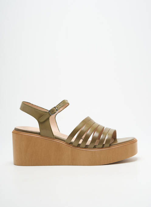 Sandales/Nu pieds vert WONDERS femme