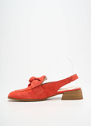Mocassins carré talon plat jusqu'à 3cm orange WONDERS femme