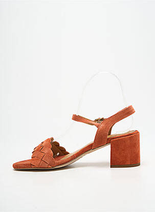 Sandales/nu pieds talon bottier talon de 7 à 9cm orange PEDRO MIRALLES femme