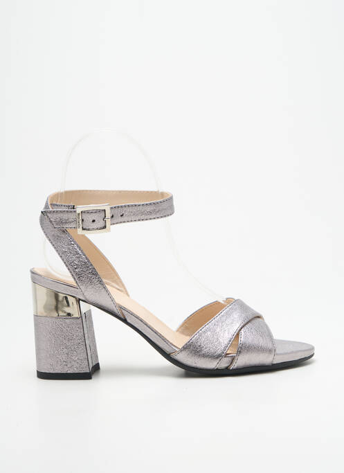 Sandales/Nu pieds argent NERO GIARDINI femme