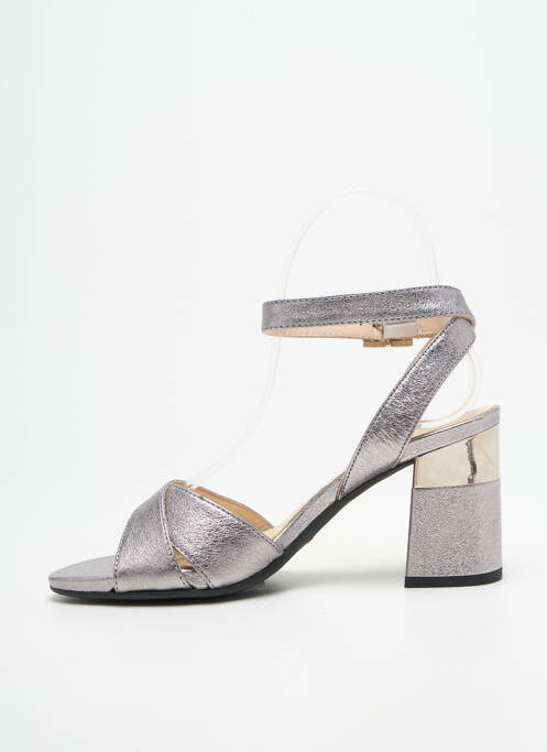 Sandales/Nu pieds argent NERO GIARDINI femme