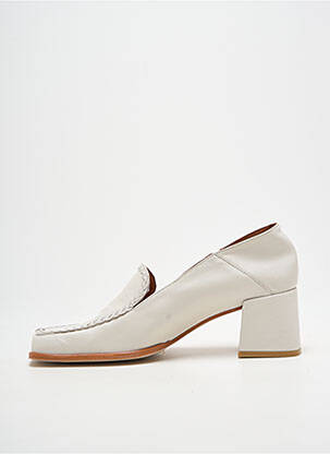 Mocassins type de semelle amortissante talon de 4 à 6cm blanc ANGEL ALARCON femme