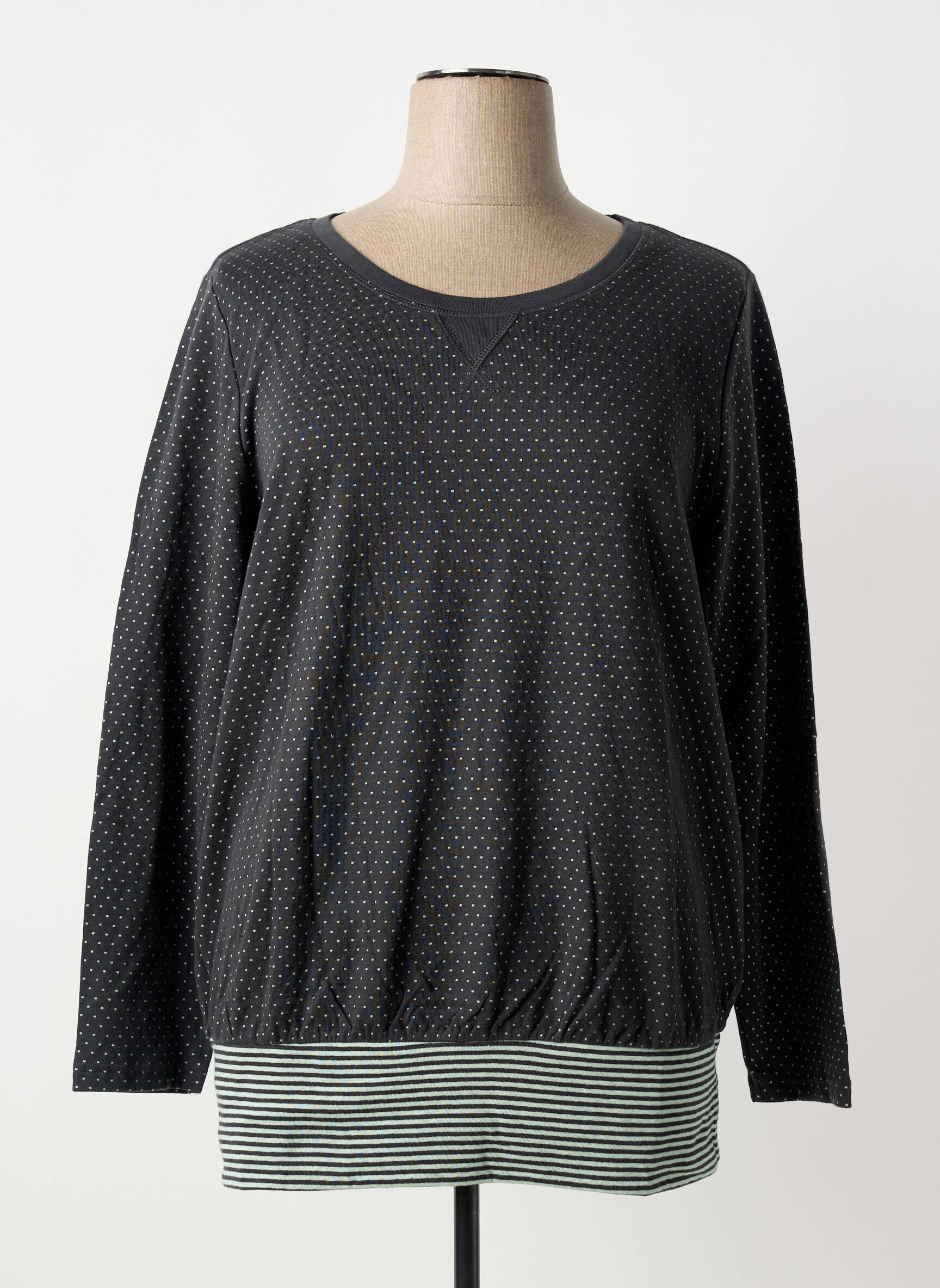 T-shirt manches longues manches longues gris SHEEGO femme