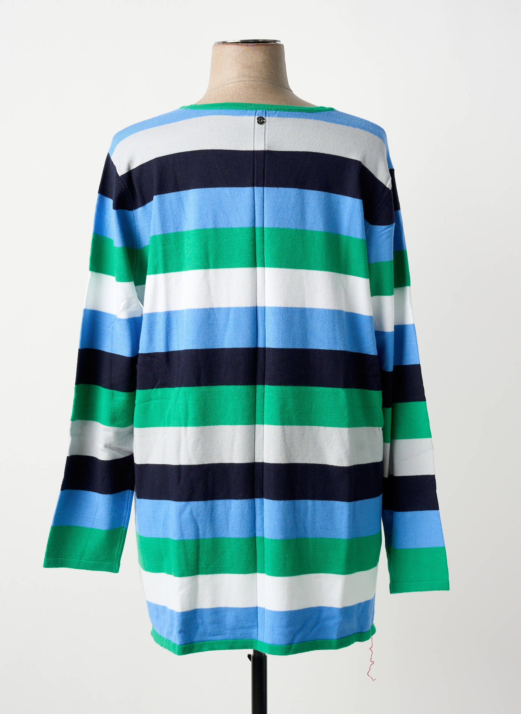 Gilet manches longues fermeture boutonnée sur le devant bleu SHEEGO femme