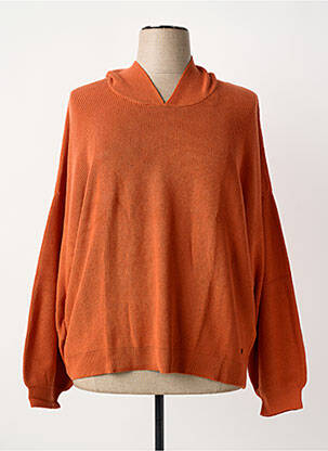 Sweat-shirt manches longues manches longues orange SHEEGO femme