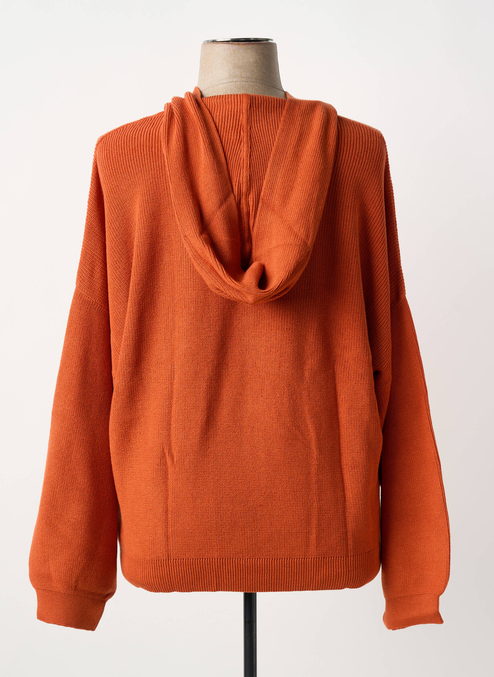 Sweat-shirt manches longues manches longues orange SHEEGO femme