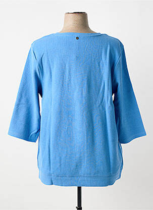 T-shirt coupe droite manches courtes bleu SHEEGO femme