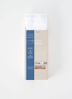 Slip elastique à la taille blanc SLOGGI homme