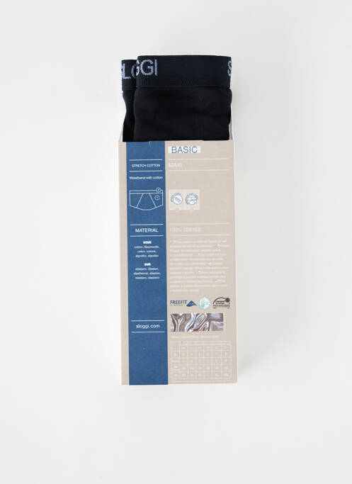 Boxer noir SLOGGI homme