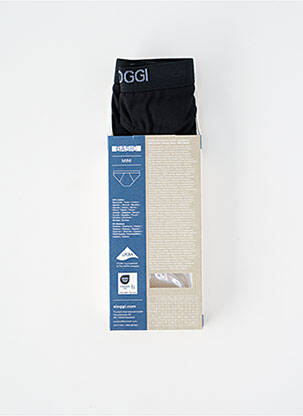 Slip elastique à la taille noir SLOGGI homme