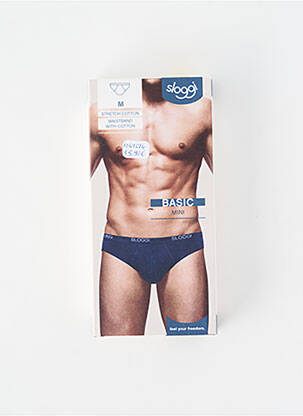 Slip elastique à la taille bleu SLOGGI homme