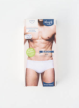 Boxer stretch blanc SLOGGI homme