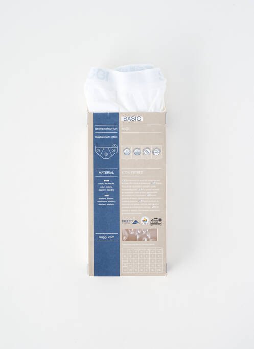 Boxer stretch blanc SLOGGI homme