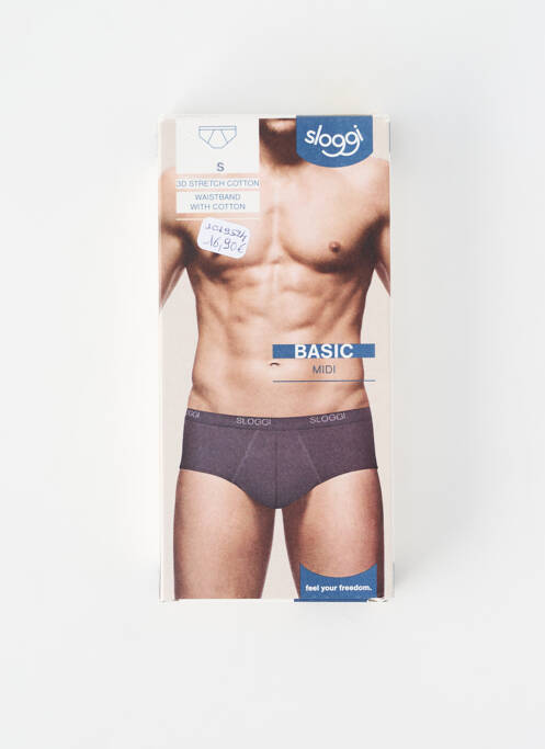 Boxer stretch gris SLOGGI homme