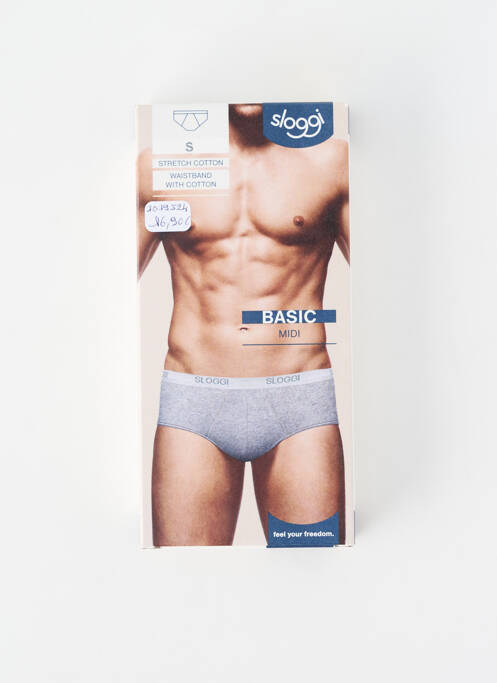 Boxer gris clair SLOGGI homme