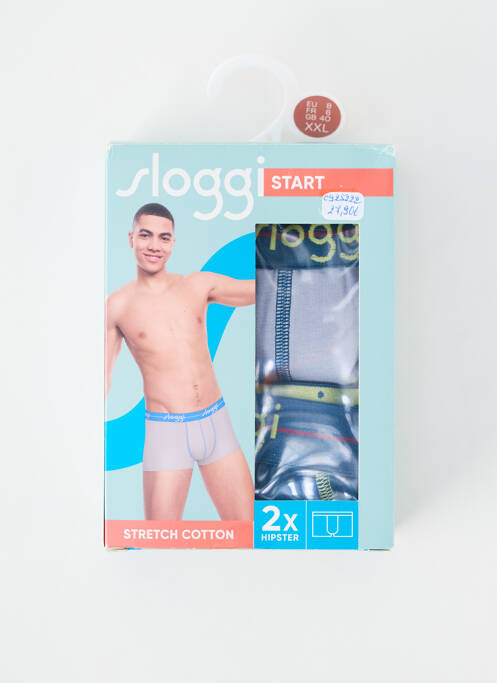 Boxer bleu SLOGGI homme