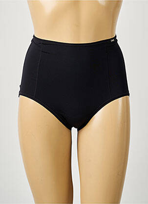 Culotte gainante effet matière satinée noir AVET femme