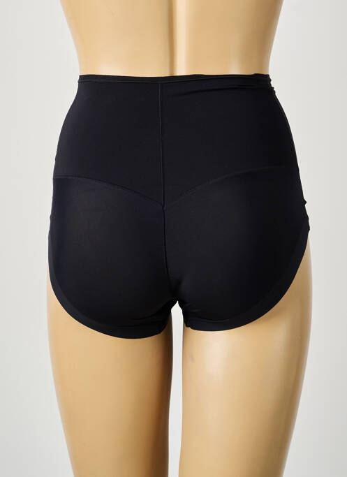 Culotte gainante effet matière satinée noir AVET femme