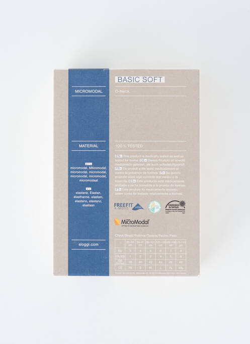 T-shirt bleu SLOGGI homme