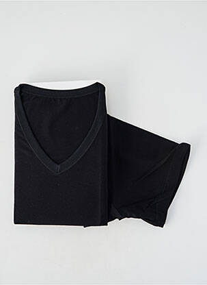 T-shirt stretch manches courtes noir SET homme