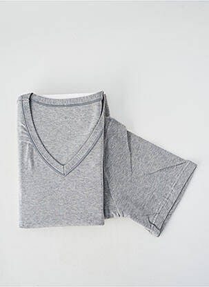 T-shirt stretch manches courtes gris SET homme
