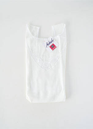 Top/caraco stretch blanc ACHEL femme