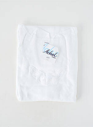 Top/caraco stretch blanc ACHEL femme