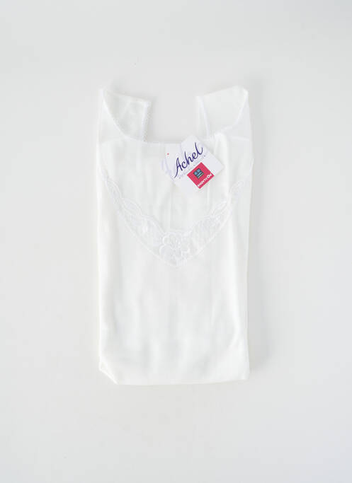 Top/caraco stretch blanc ACHEL femme