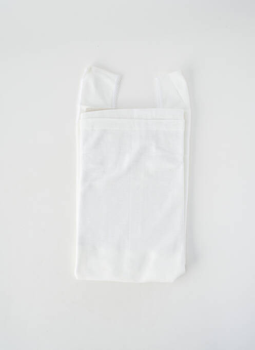 Top/caraco stretch blanc ACHEL femme