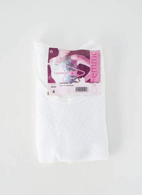 Top/caraco stretch blanc JET femme