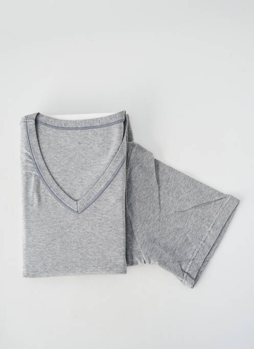 T-shirt stretch manches courtes gris SET homme