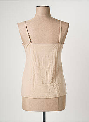 Top/caraco tissage jersey beige AVET femme