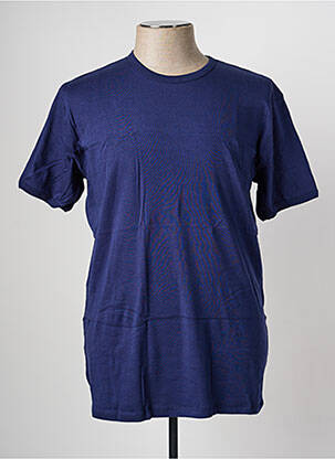 T-shirt stretch manches courtes bleu JET homme
