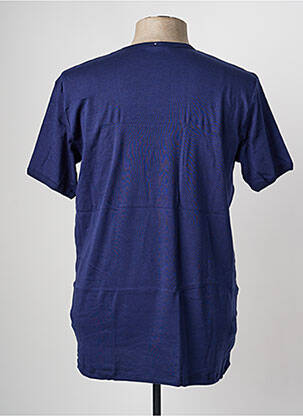 T-shirt stretch manches courtes bleu JET homme