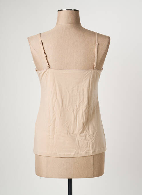 Top/caraco tissage jersey beige AVET femme