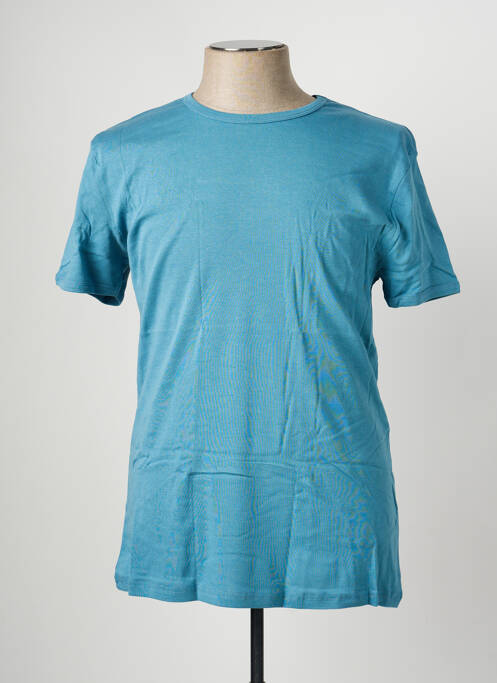 T-shirt stretch manches courtes bleu JET homme