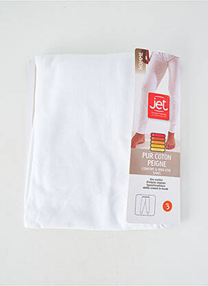 Legging tissage jersey taille normale blanc JET homme