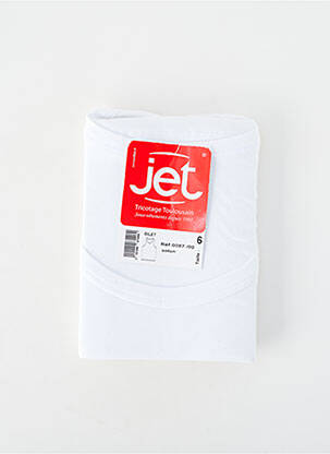 Débardeur coupe droite sans manche blanc JET homme