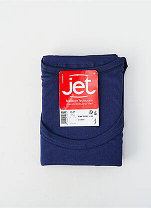 Débardeur coupe droite sans manche bleu JET homme