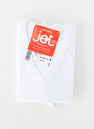 T-shirt coupe ajustée manches courtes blanc JET homme