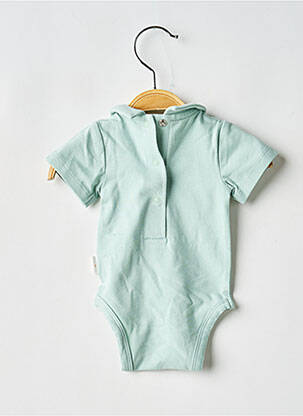 Body lingerie stretch vert P'TIT BISOU garcon