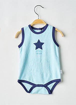 Body lingerie stretch bleu P'TIT BISOU garcon