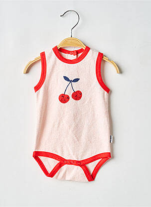 Body lingerie stretch rose P'TIT BISOU fille