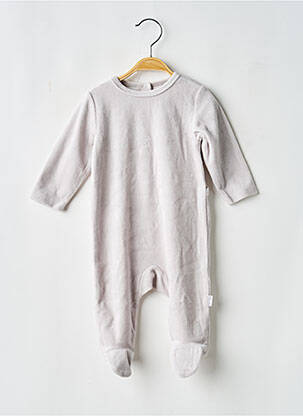 Pyjama fermeture pressionnée gris P'TIT BISOU garcon