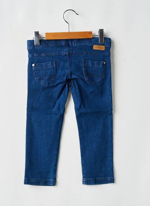 Jeans coupe slim tissage brut taille ajustable bleu MARESE fille