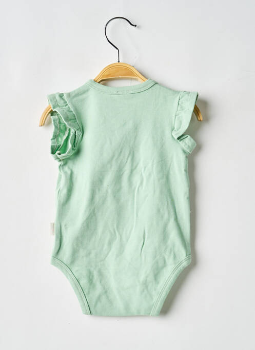 Body lingerie stretch vert P'TIT BISOU fille